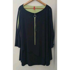 IC by Connie K Zip Tunic Top